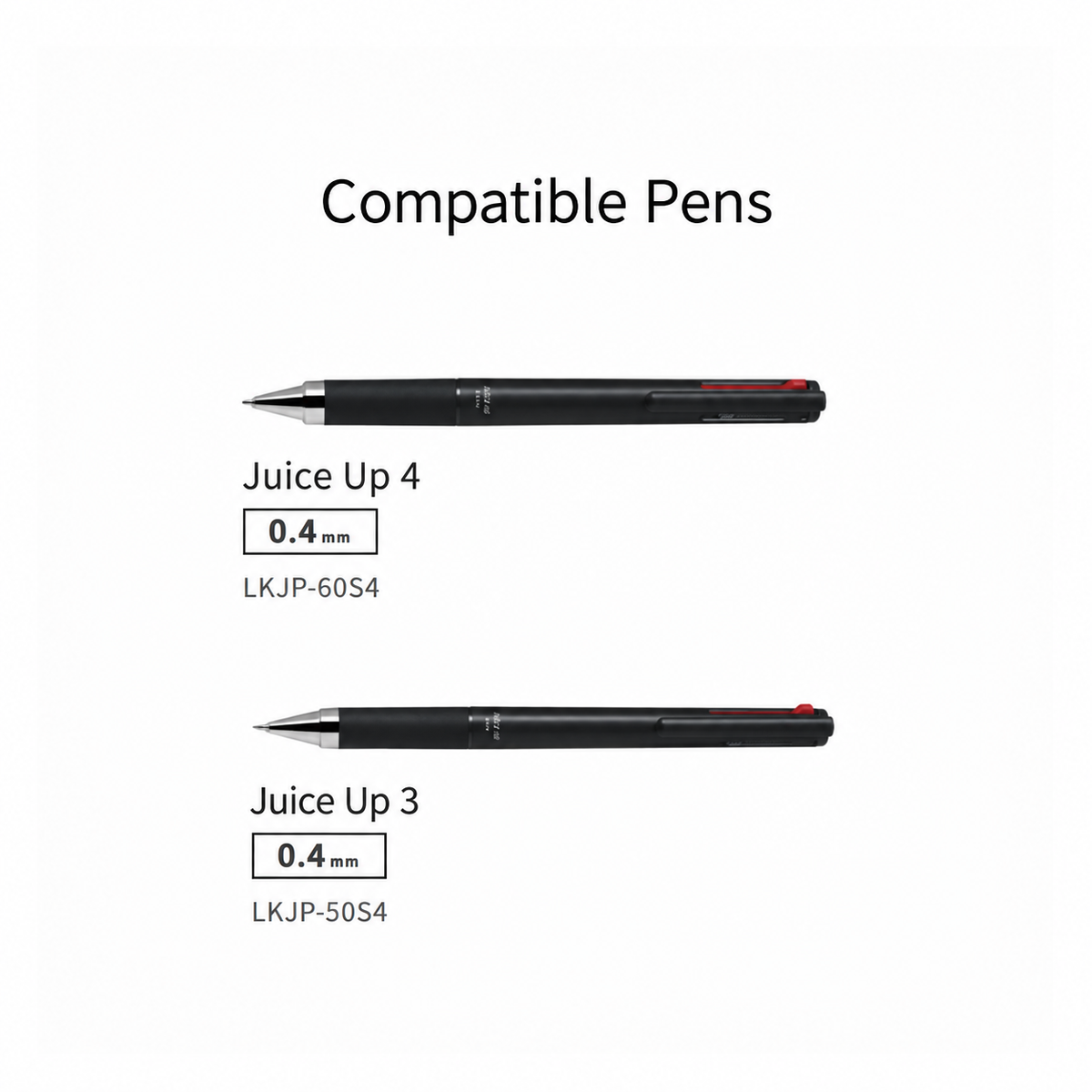Pilot Juice Up Multi-Color Refill 0.4mm – Black, Red & Blue (NZ Stock)