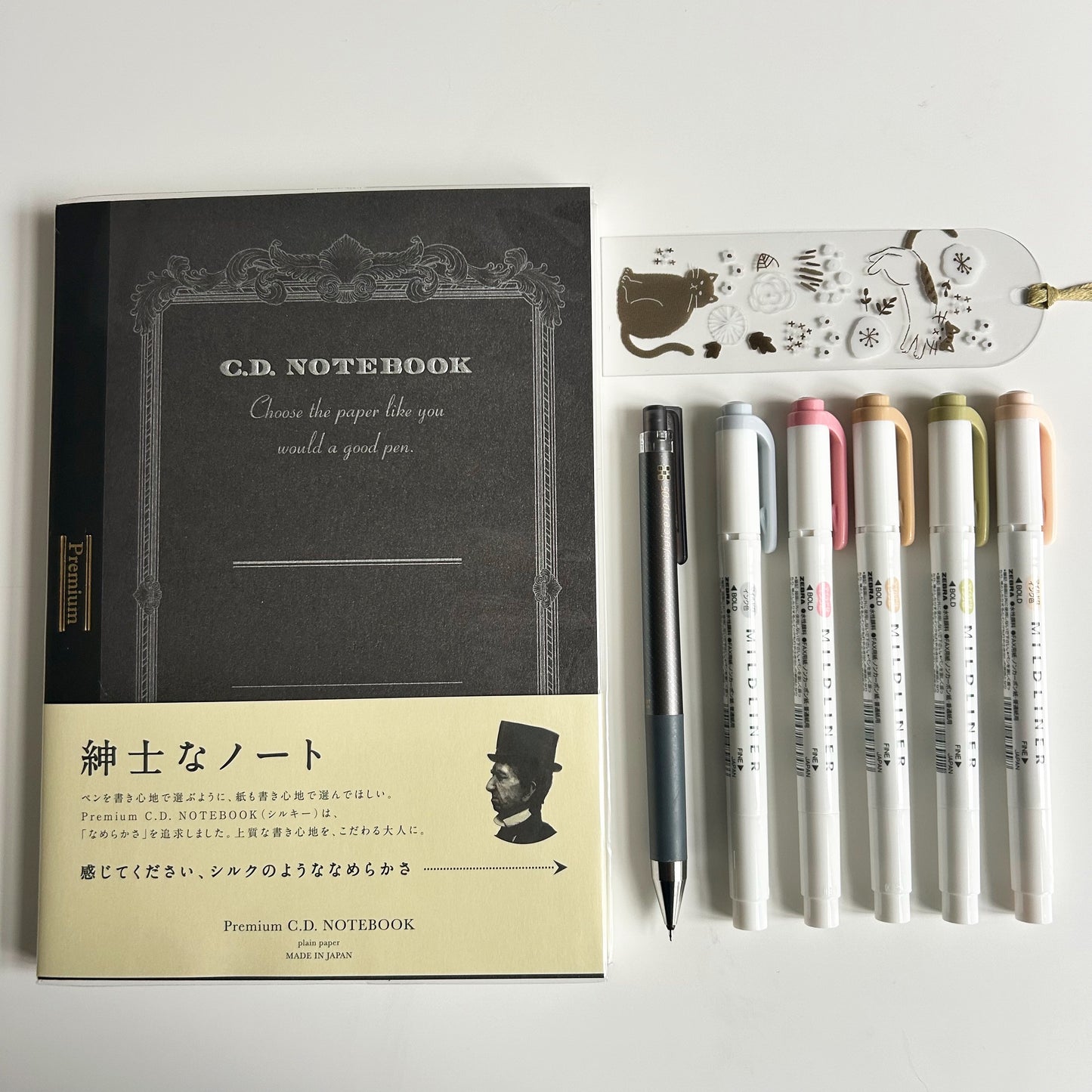 The Mindful Writing Set – Premium C.D. Notebook, Mildliner & Juice Up (NZ Stock)