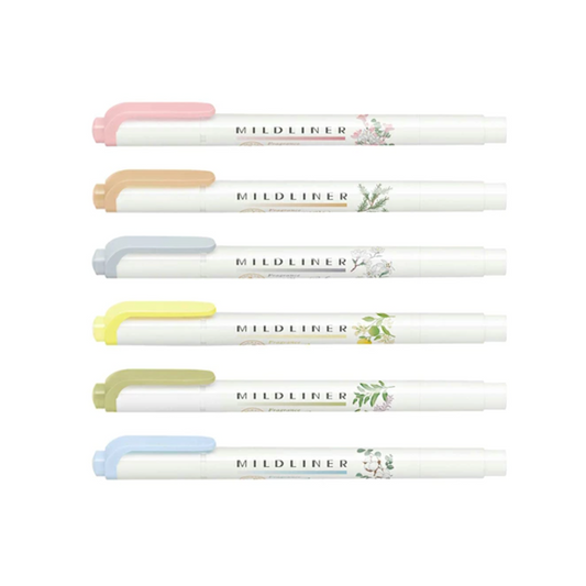 ZEBRA Mildliner Fragrance 6 Colors | Scented Ink Limited Edition (NZ Stock)