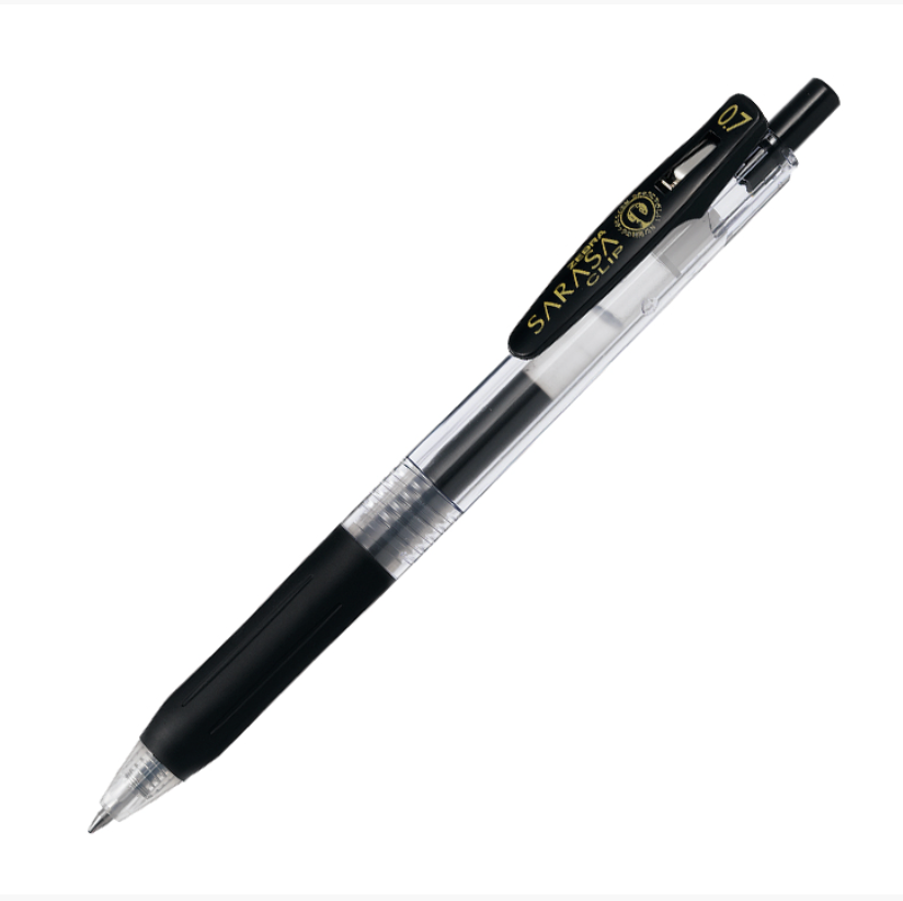 ZEBRA SARASA Clip Gel Pen 0.5mm / 0.7mm – Black Ink (NZ Stock)