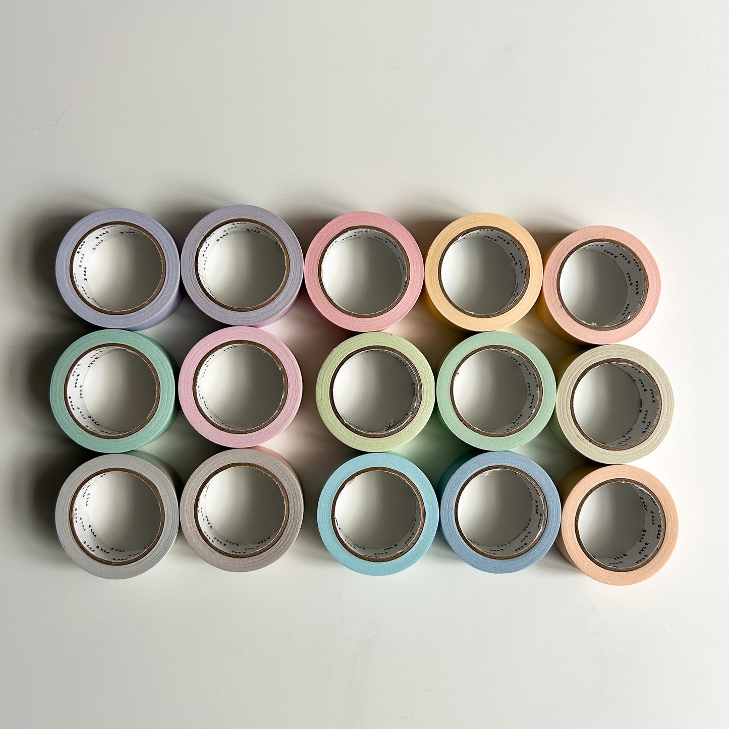 mt Japanese Washi Masking Tape 15mm × 7m – Pastel Colours (Random Colour)