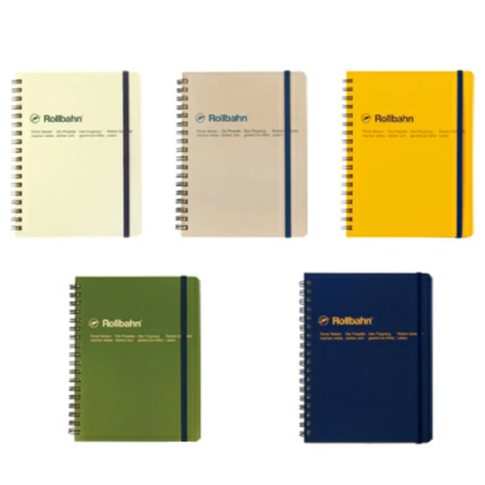 DELFONICS Rollbahn Spiral Bound Grid Notebook – Large (NZ Stock)