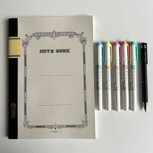 The Creative Journaling Set – Tsubame Notebook, Mildliner & Juice Up (NZ Stock)