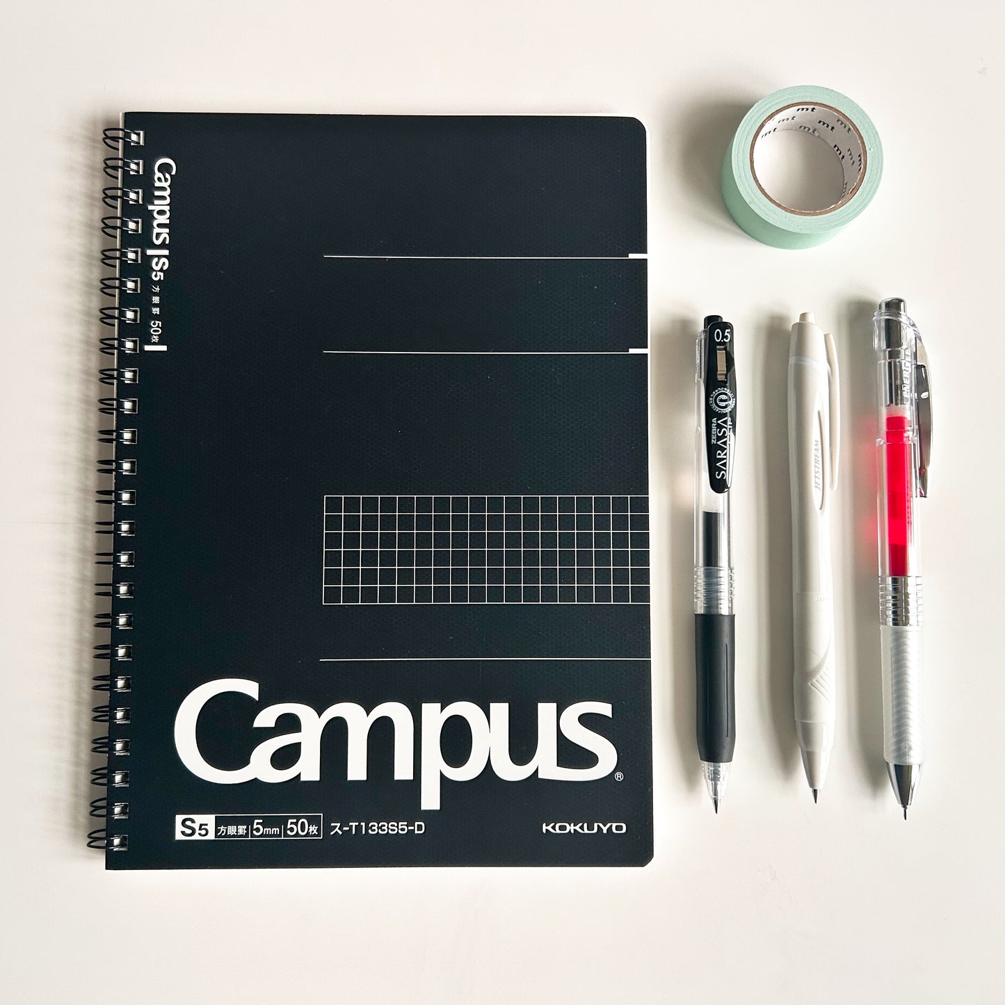 The Daily Essentials NZ – KOKUYO A5 Notebook & Japanese Pens (Jetstream, SARASA, EnerGel)