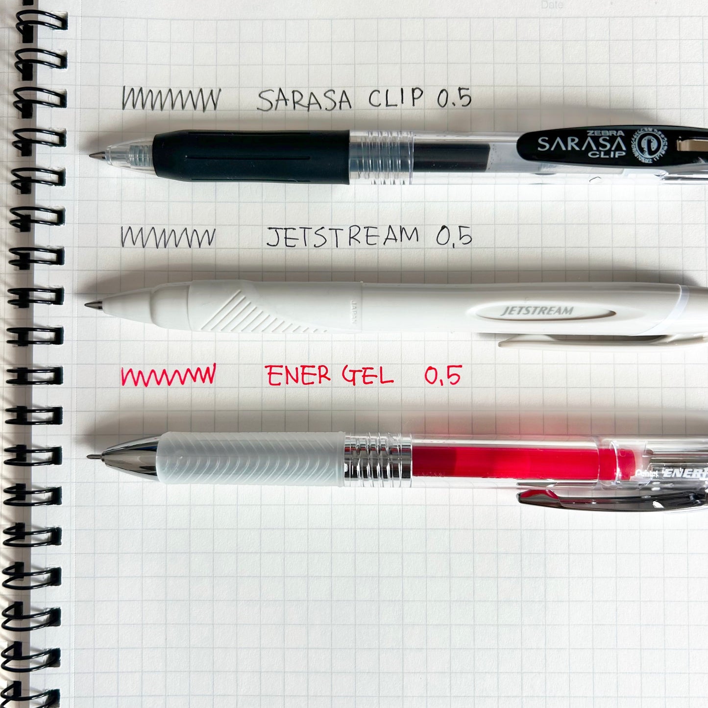 The Daily Essentials NZ – KOKUYO A5 Notebook & Japanese Pens (Jetstream, SARASA, EnerGel)