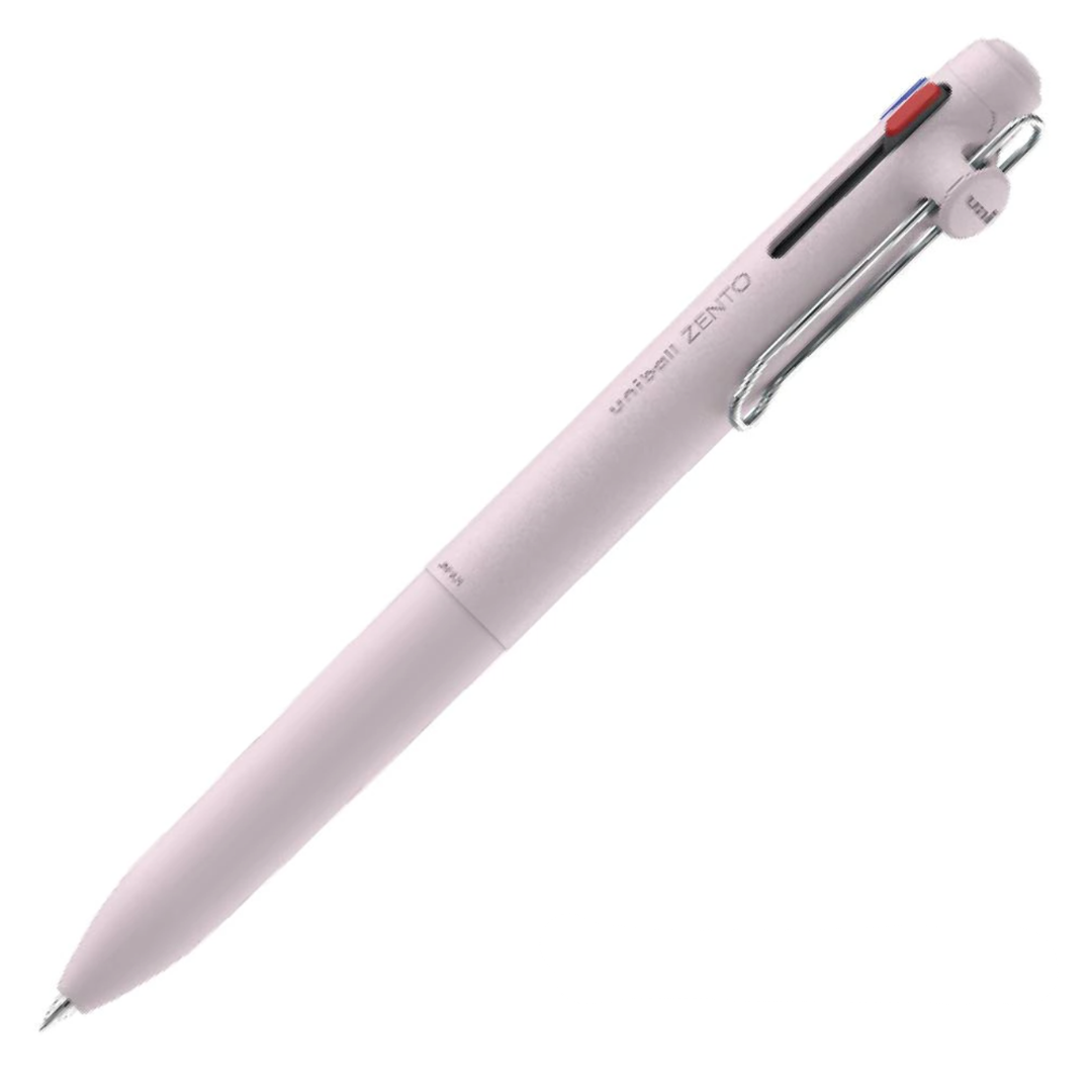 uniball ZENTO 3 0.5mm 3-Color Ballpoint Pen | Lavender & Slate Gray (NZ Stock)