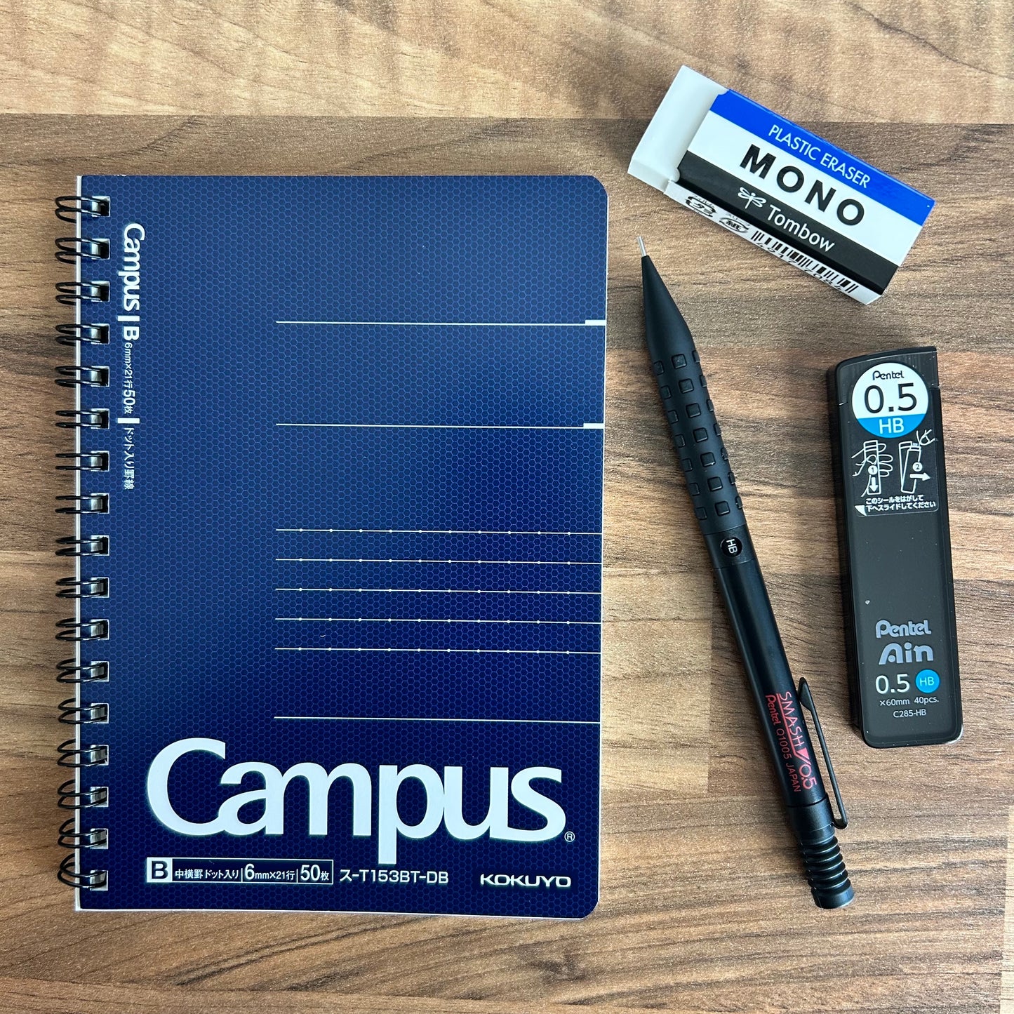 The Smash Study Set - Pentel Smash & KOKUYO Notebook (NZ Stock)