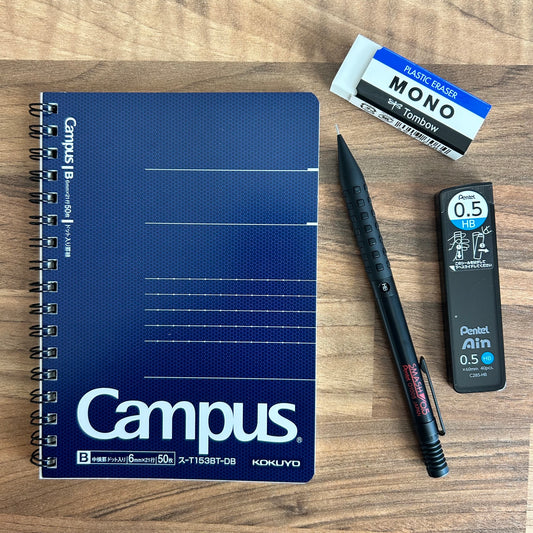 The Smash Study Set - Pentel Smash & KOKUYO Notebook (NZ Stock)