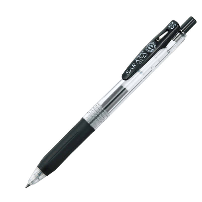 ZEBRA SARASA Clip Gel Pen 0.5mm – Smooth Japanese Gel Pen (Black Ink)