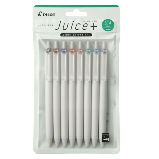 Pilot Juice Plus 0.4mm Gel Pens – 8 Color Set (NZ Stock)